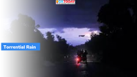 Tropical Depression Grace over Haiti