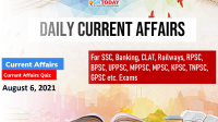 Daily Current Affairs Quiz : August 6, 2021