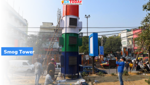 पर्यावरण मंत्री ने पहला कार्यात्मक स्मॉग टॉवर लॉन्च किया
