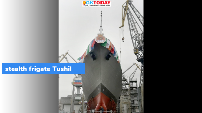 Indian Navy’s stealth frigate Tushil launched in Russia
