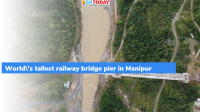 World’s tallest railway bridge pier to come up in Manipur