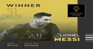 लियोनेल मेसी ने 7वीं बार जीता बैलन डी’ऑर (Ballon d’Or) पुरस्कार