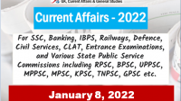 Daily Current Affairs Quiz : January 8, 2022