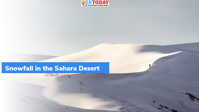 Snowfall in the Sahara Desert