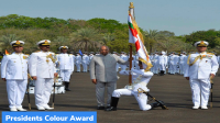 President’s Colour to INS Valsura