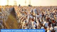 Exemption of Customs Duty on Cotton Import