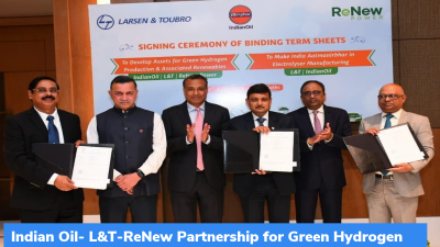 Indian Oil- L&T-ReNew Partnership for Green Hydrogen