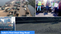India’s First Steel Slag Road