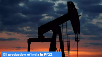 India’s Oil production in FY22
