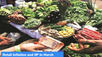 Retail Inflation and IIP in March