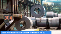 India’s Steel Production and Export in FY 22