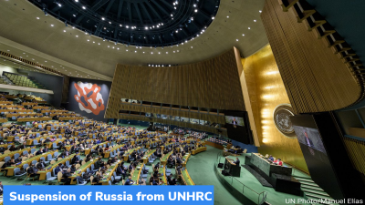 Suspension of Russia from UNHRC