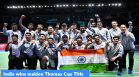 India wins maiden Thomas Cup Title
