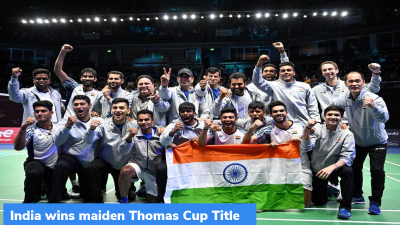 India wins maiden Thomas Cup Title