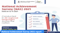 National Achievement Survey 2021 report