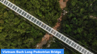 Vietnam Bach Long Pedestrian Bridge