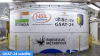 India’s GSAT-24 satellite launched on French rocket