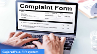 What is e-FIR system launched by Gujarat Police?
