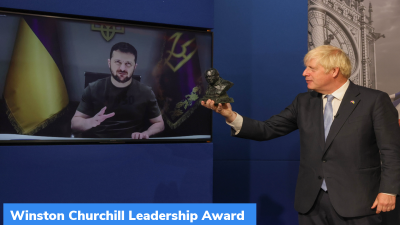 Winston Churchill Leadership Award to Ukraine’s President