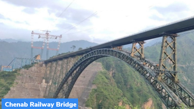 ‘Golden Joint’ of Chenab Railway Bridge
