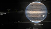 Jupiter images in James Webb Space Telescope