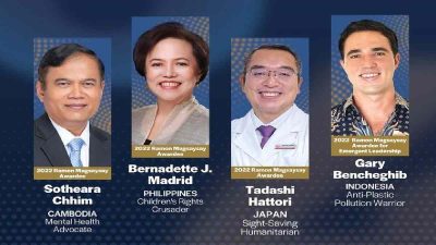 2022 Ramon Magsaysay Award recipients