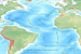 Bottom topography of the Atlantic