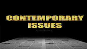 Contemporary Issues