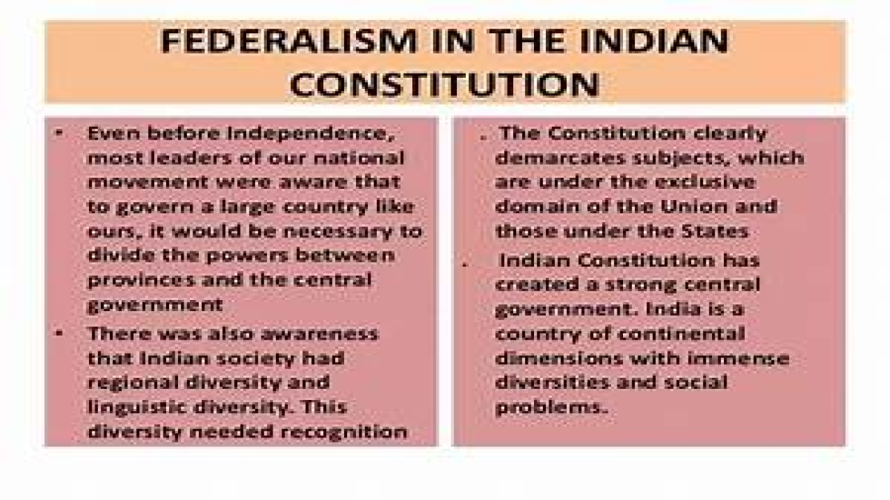 federalism in india essay