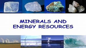 Marine resources: biotic, mineral and energy resources