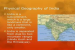 Physical setting of the Geography of India