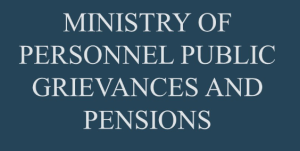 Ministry of Personnel, Public Grievances and Pensions