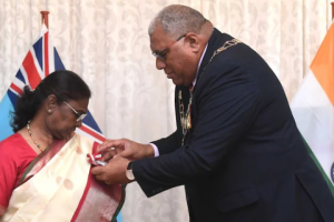 President Droupadi Murmu Conferred “Companion of the Order of Fiji”