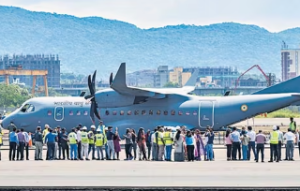 Successful IAF C-295 Landing at Navi Mumbai Airport