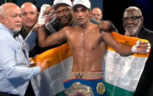 Mandeep Jangra Wins WBF Super Featherweight Title