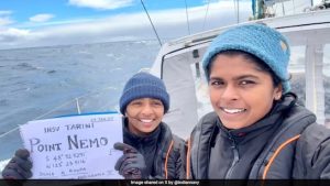 Indian Navy Women Officers Cross Point Nemo