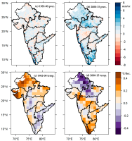 Rainfall Trends and Vegetation Changes in India