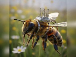 Lightest Brain Control Device Guides Bee Movement
