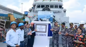 भारतीय नौसेना को मिला स्वदेशी पनडुब्बी रोधी युद्धपोत ‘अंद्रोत’: आत्मनिर्भर भारत की ओर एक और कदम