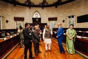 Lok Sabha Speaker Om Birla Visits Barbados Parliament