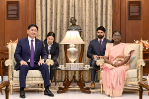 Mongolian President Visits India as Nations Celebrate 70 Years of Friendship