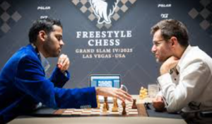 Arjun Erigaisi Defeats Carlsen, Advances to Freestyle Chess Knockouts