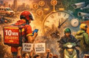 Why Gig Workers Are Protesting 10-Minute Deliveries — and What It Means for India’s Labour Laws