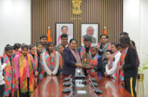 दिल्ली में विश्व विजेता भारतीय नेत्रहीन महिला T20 क्रिकेट टीम का सम्मान, मुख्यमंत्री रेखा गुप्ता ने की सराहना