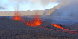 Piton de la Fournaise Eruption Intensifies in February