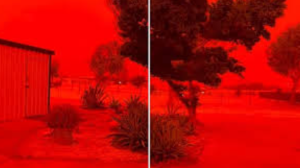 Red Skies in Australia as Cyclone Narelle Triggers Dust Storm