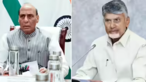 Rajnath Singh, Chandrababu Naidu Lay Foundation Stone for AMCA Project