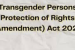 Transgender Persons Rights Amendment Act 2026 Introduced