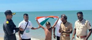 Ishank Singh Becomes Youngest to Swim Palk Strait