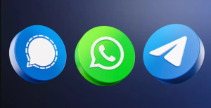 What is username issue around Whatsapp, Telegram and Signal apps?